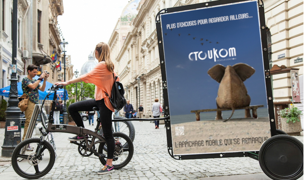 photo vélo publicitaire cyclo'com