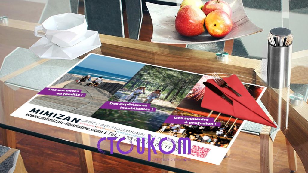 set de table publicitaire 1