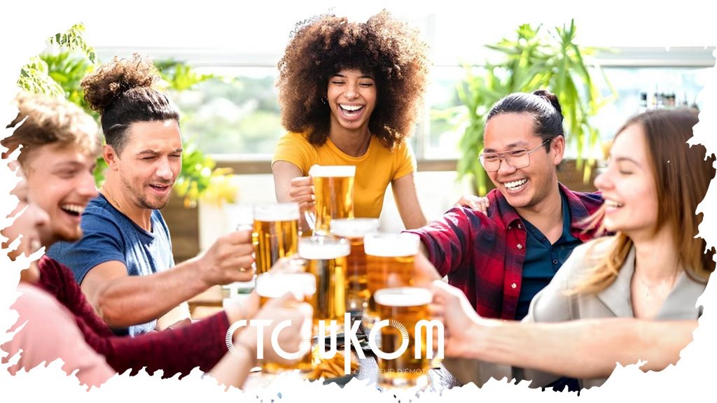 Sous bocks publicitaire à Bordeaux