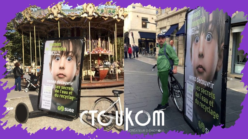 Ctoukom - Vélo publictaire - Cyclo'Com - Street Marketing